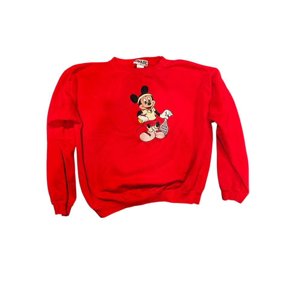 Vintage BOAST Mickey Mouse Tennis Sweatshirt Size L